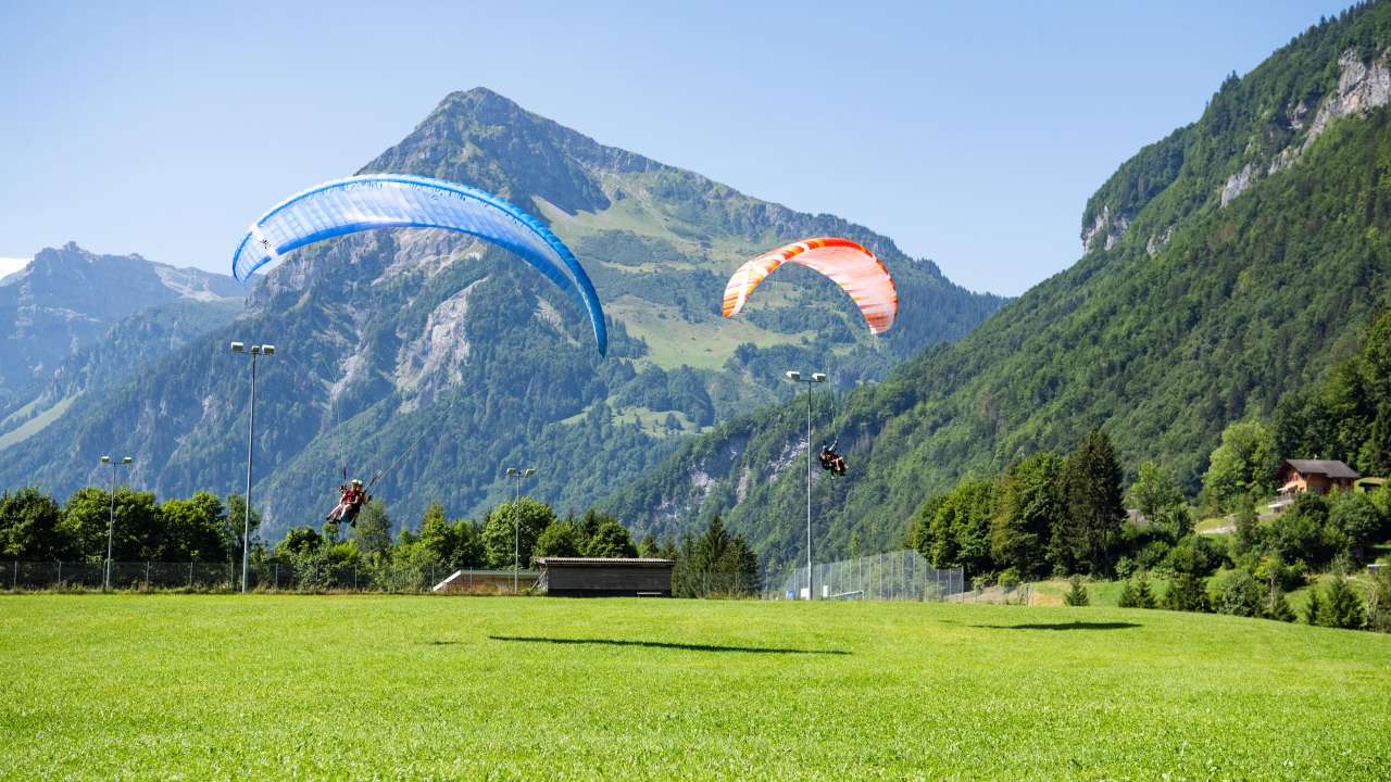 Gleitschirm Landeplatz