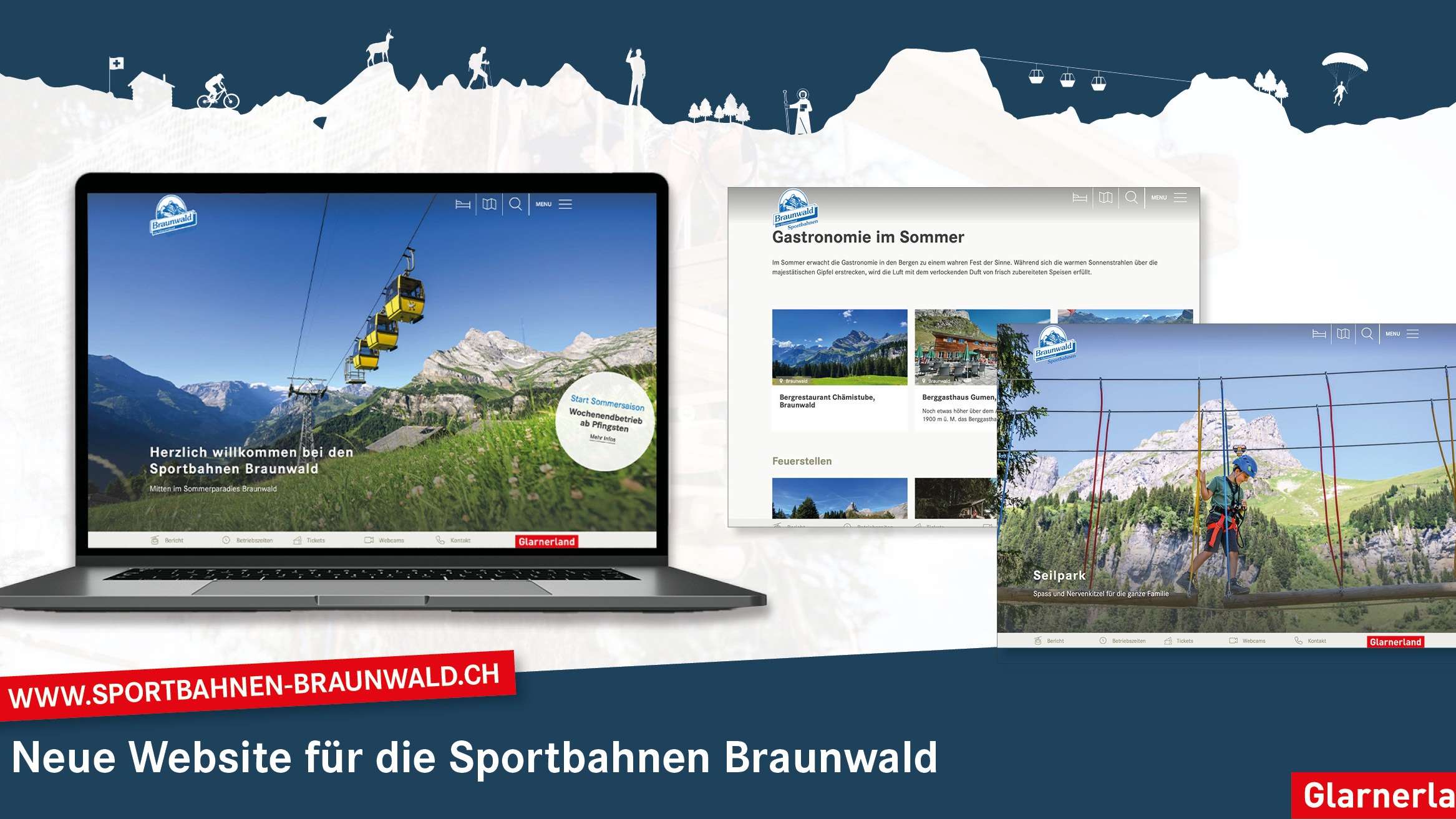 Web-Auftritt der Sportbahnen Braunwald in neuem Glanz