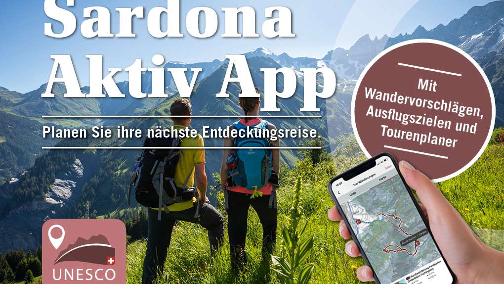 «Sardona Aktiv»-App – Planen Sie ihre nächste Entdeckungsreise