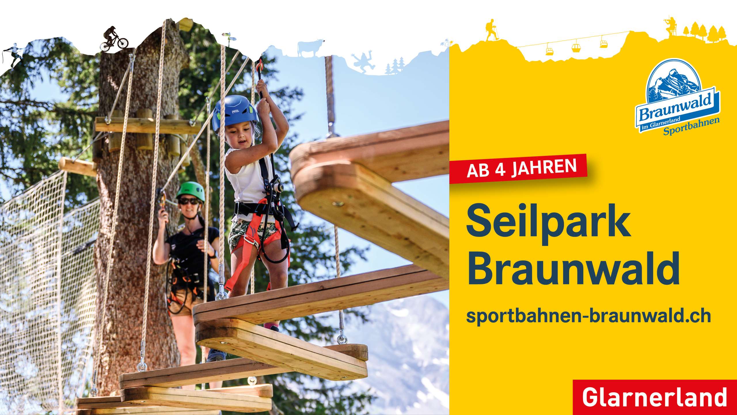 Sommerkampagne für die Sportbahnen Braunwald