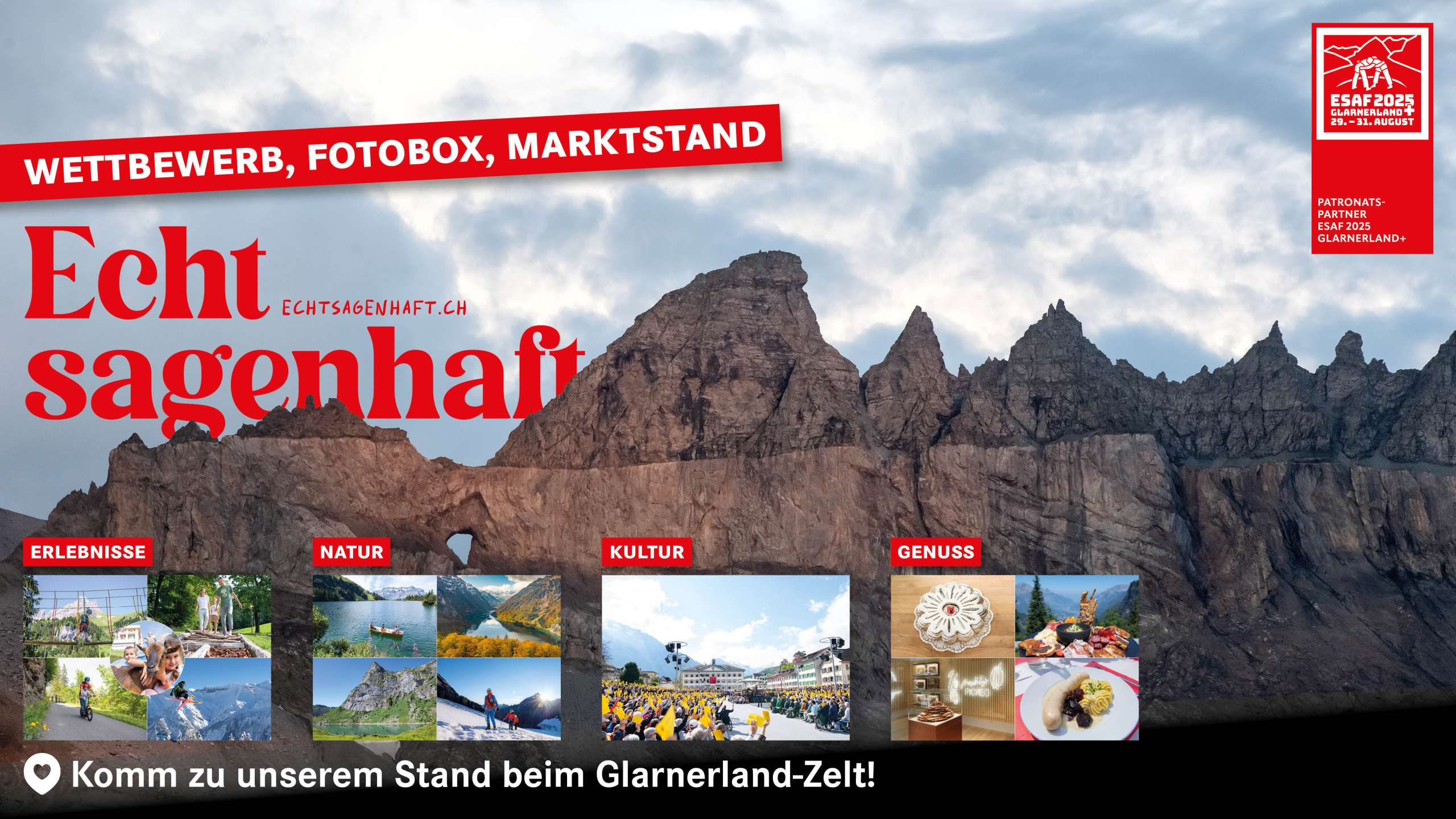 VISIT Glarnerland mit Partnern am ESAF 2025 mittendrin